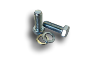 Replacement set of M12 bolts and spring washers for digging bars, suitable for all models and sizes.
